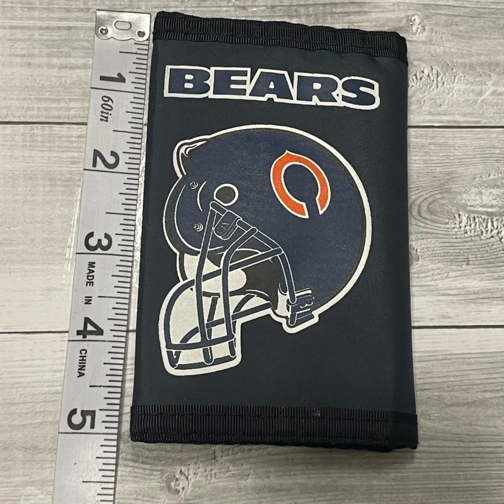 Vintage Chicago Bears trifold wallet fabric Football mens accessories